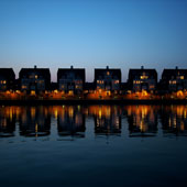 Houses at Twilight