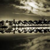 Shadwell Basin Mirror BW