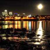 Super Moon from Wapping Beach