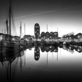 South Dock Portrait BW